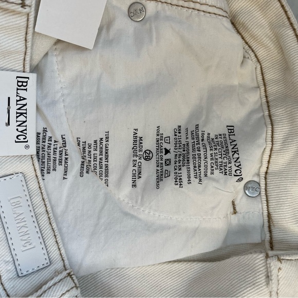 Blank NYC Cream Beige Denim Maxi Skirt women’s size 28 NWT - Picture 2 of 9